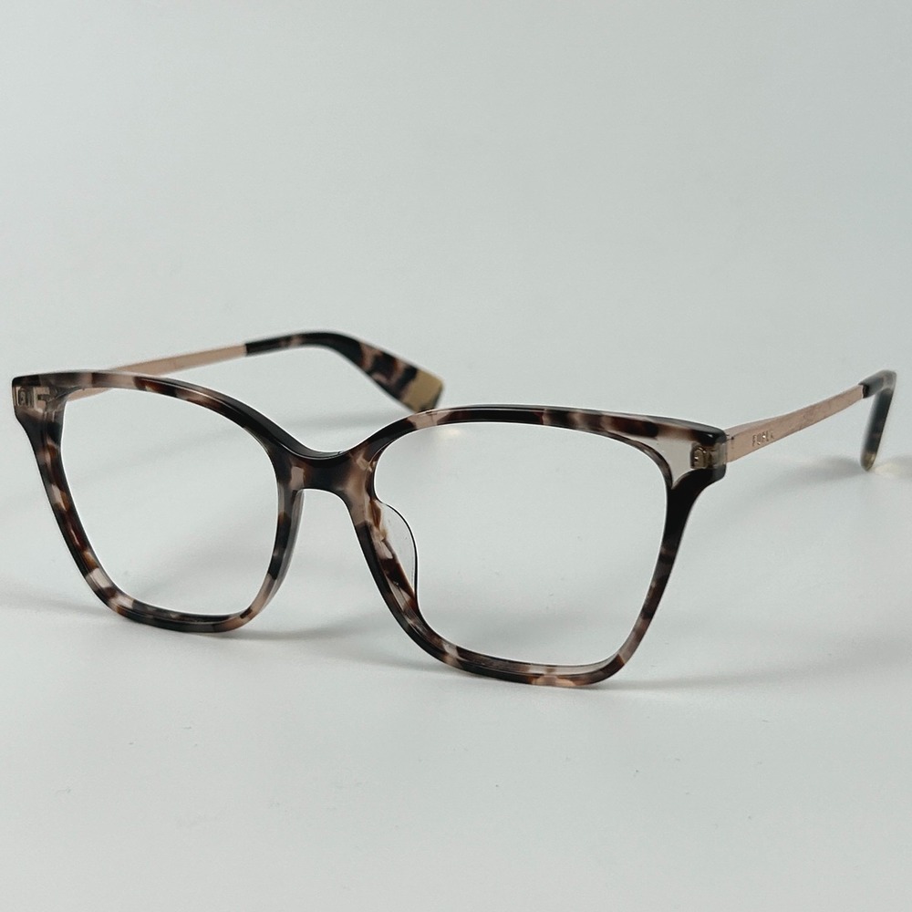 Furla VFU581 01GQ Women's Eyeglasses Frame Brown & Pink Plastic Full Rim 135 mm